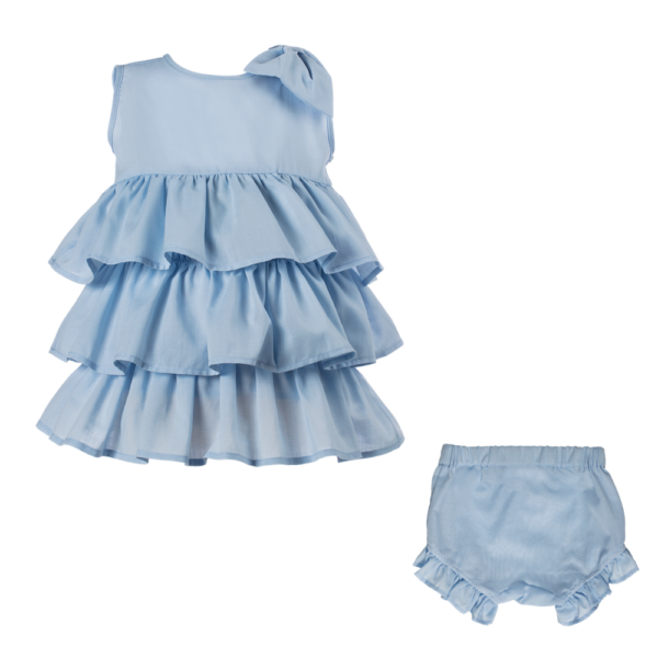 Abito da cerimonia color azzurro elegante da bambina