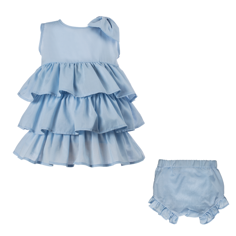 Abito da cerimonia color azzurro elegante da bambina