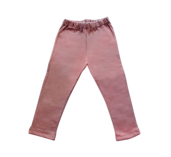 pantalone in felpa rosa da bambina