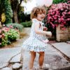 pagliaccetto a stelle Ioris in cotone da bambina