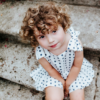 pagliaccetto a stelle Ioris in cotone da bambina