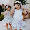 body bianco ioris in cotone da bambina