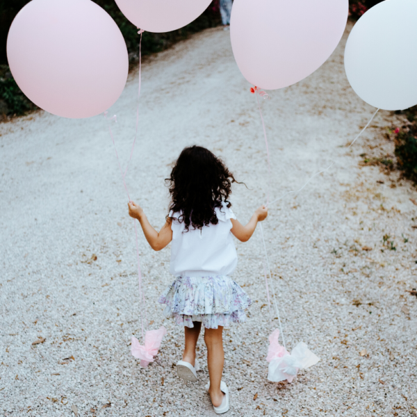 pagliaccetto Ioris in cotone bianco da bambina