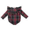 dettaglio retro camicia body tartan Emma da bambina