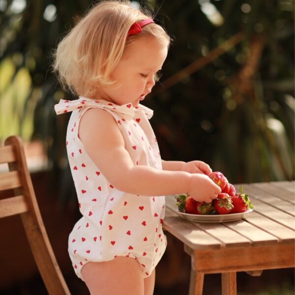 body Ioris in cotone a cuori