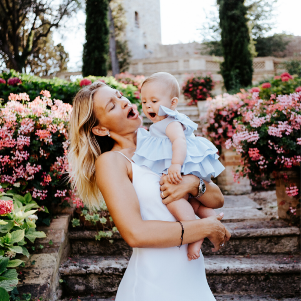 Abito da cerimonia azzurro da bambina