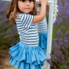 gonna amelia in jeans da bambina