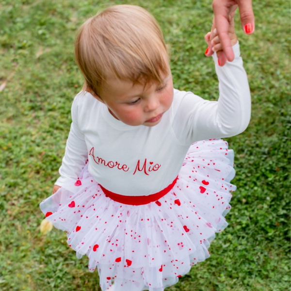 gonna Sofi a cuori da bambina in tulle