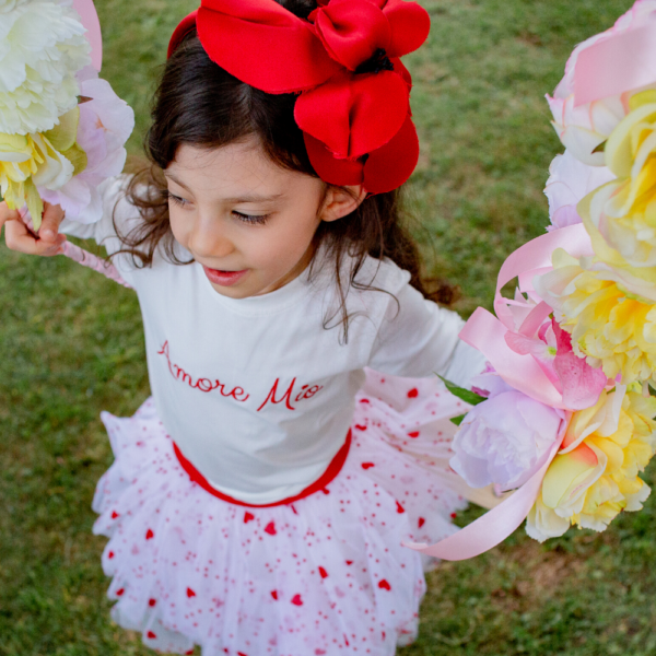 maglia da bambina Amore mio in cotone