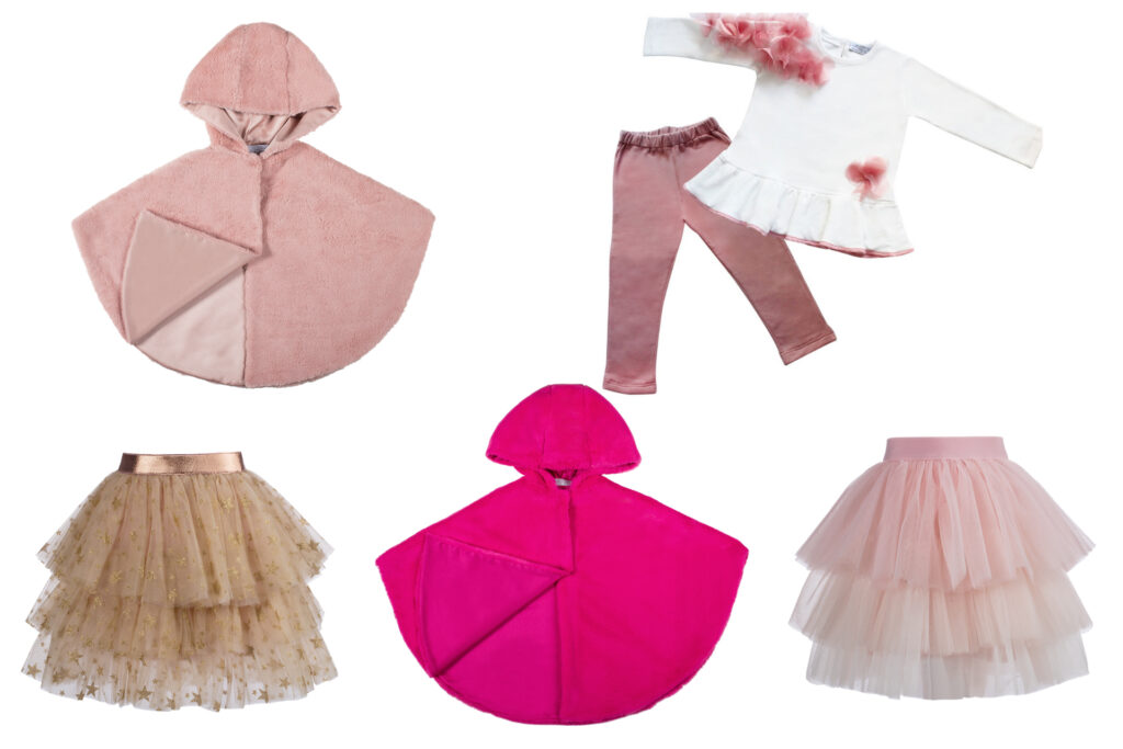 abbigliamento rosa per bambine principesse