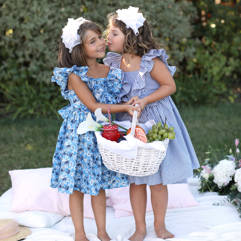 Cerchietto con fiore in raso per bambina da 6 mesi a 7 anni Sarabanda -  Accessori - Bambina - Sarabanda