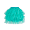 gonna da bambina in tulle colore tiffany