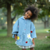 mantella in jeans da bambina fino a 5 anni