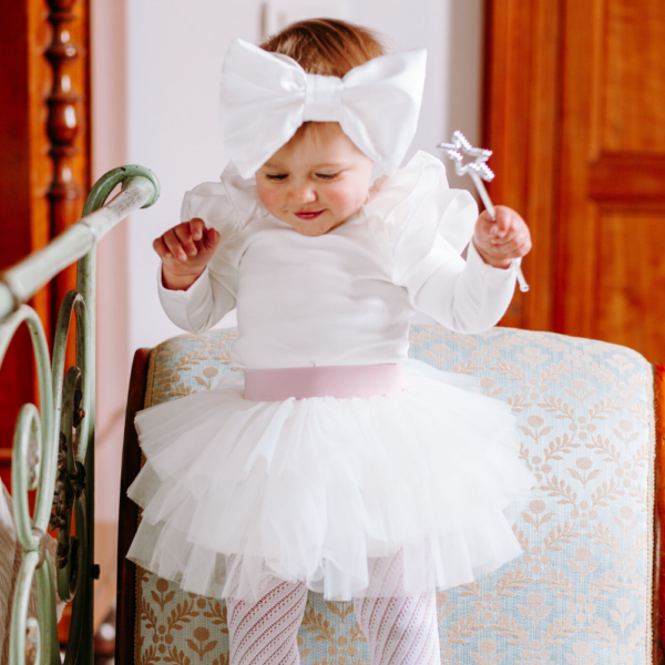 FYMNSI Vestito Da Principessa Per Bambina Con Tulle A Pois E Fascia - Maniche Corte, Perfetto Per Compleanni E Feste, Età 1-6 Anni