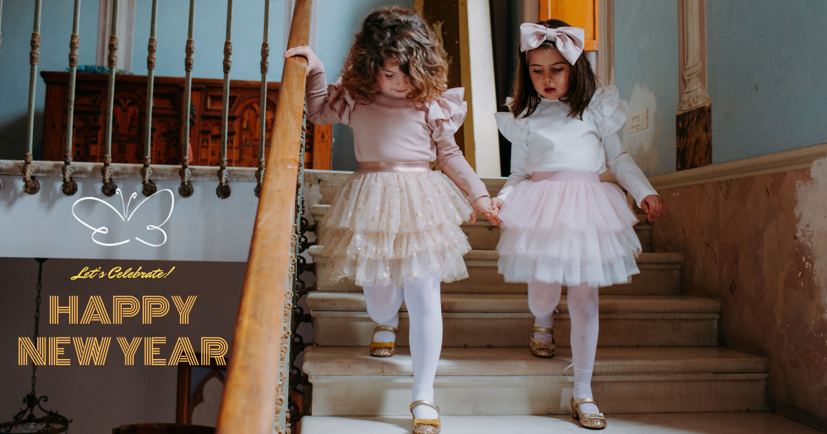 Outfit bambine fino a 5 anni per la notte di Capodanno - Giulia Mantelline