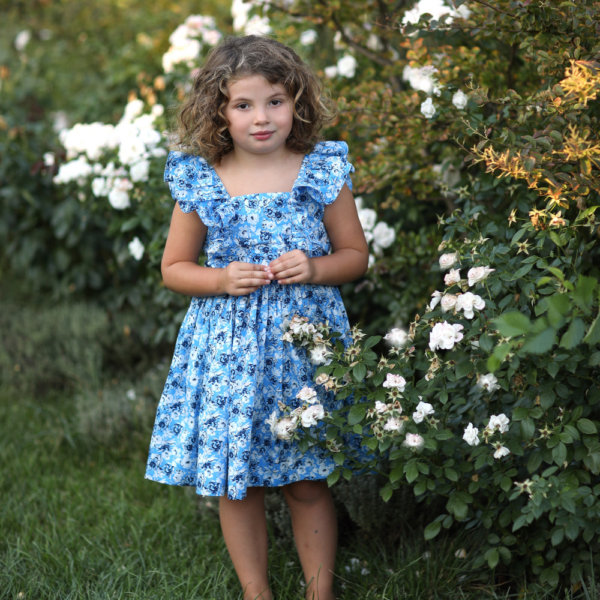 abito Isabel a fiori da bambina fino a 5 anni