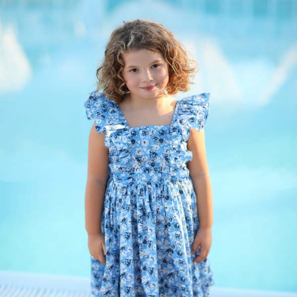 vestito Isabel a fiori da bambina elegante