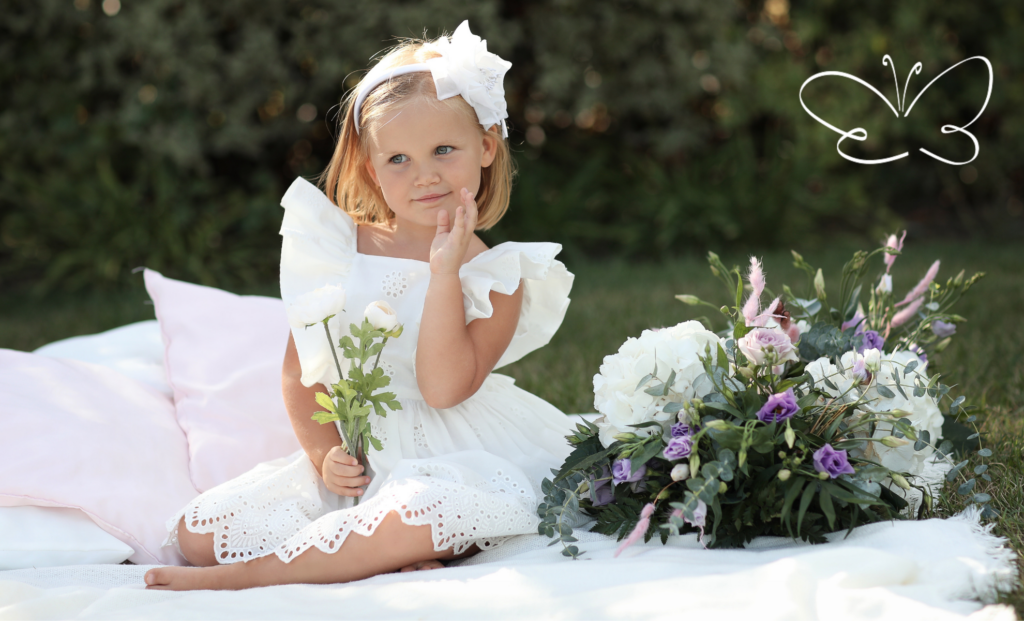 abito Isabel per bambine firmato Giulia Mantelline