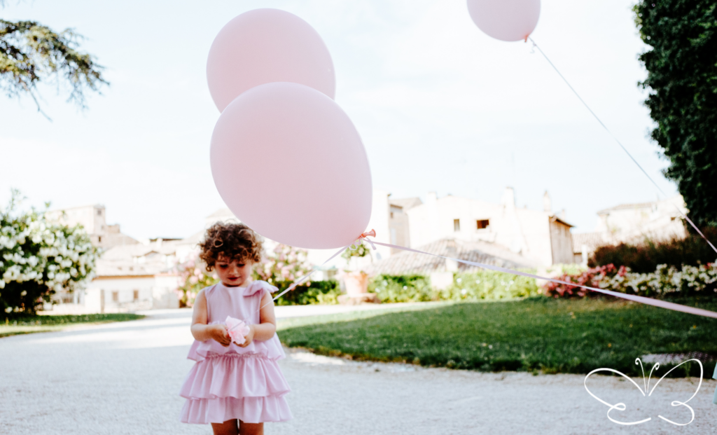abbigliamento e vestiti rosa per bambine fino a 5 anni firmato Giulia Mantelline