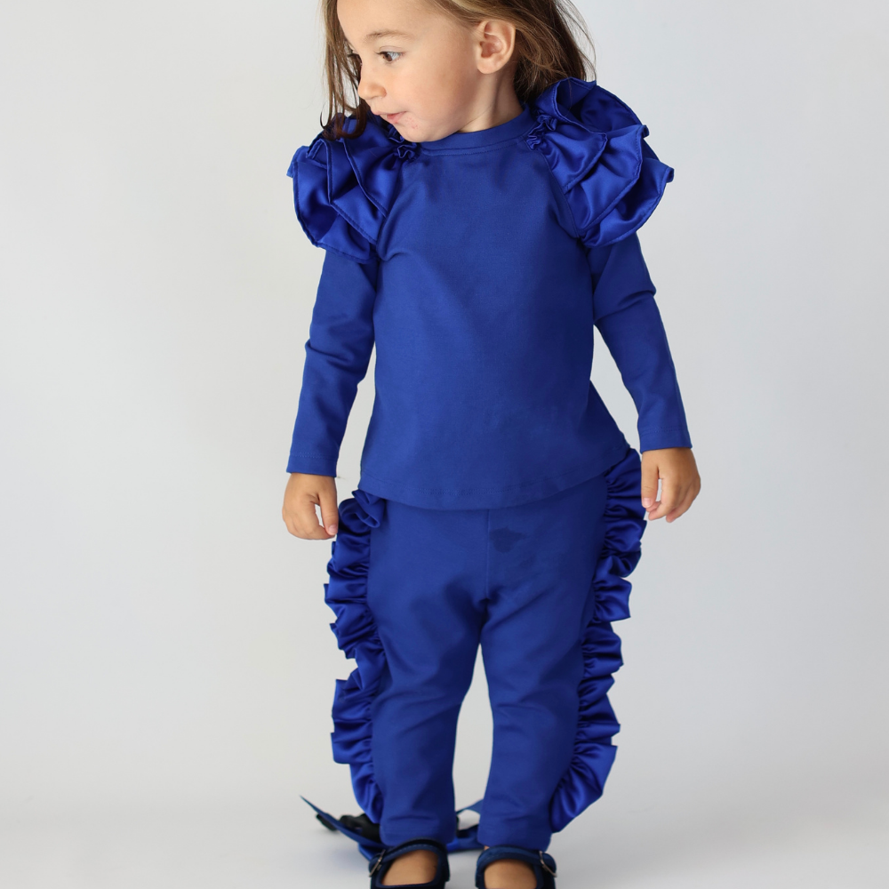 pantalone blu brillante fino a 3 anni