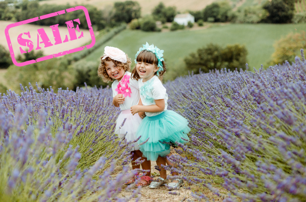 gonna in tulle e maglia con fiori da bambina da 0 a 5 anni estate 2025 tutto in saldo